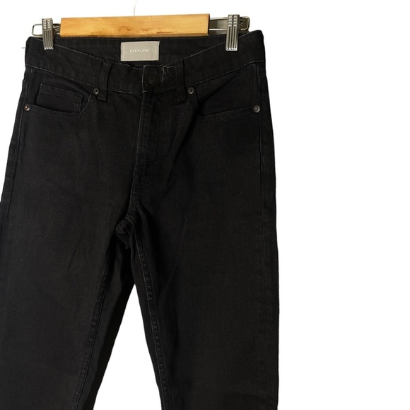 Everlane Mid Rise Black Ankle Stretch Denim Jeans Size 26 - Picture 4 of 8